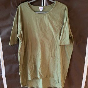 EUC LuLaRoe Irma - XL - Solid Army Green